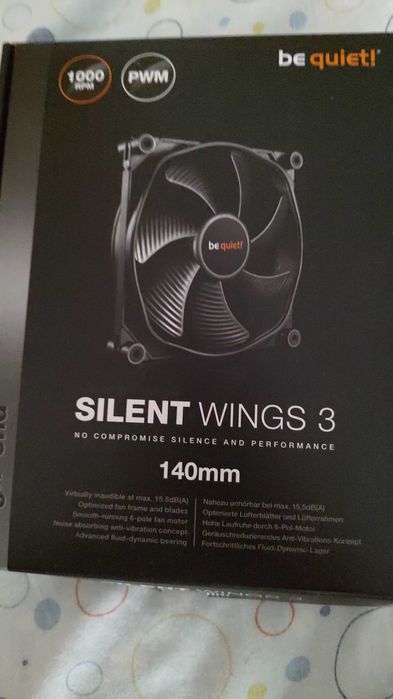 Caixa ATX Phanteks Eclipse P350x + ventoinhas bequiet silent wings 3