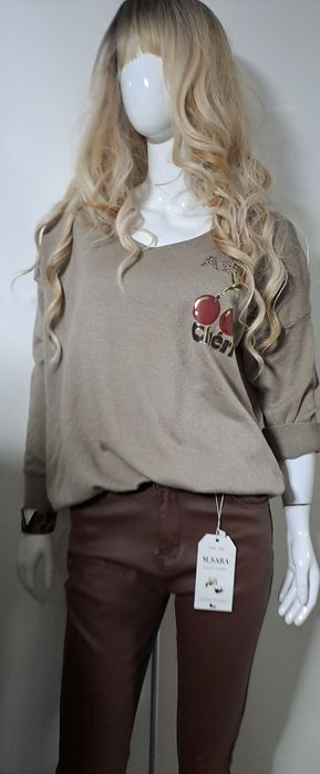 Bluzeczka sweterkowa cherry