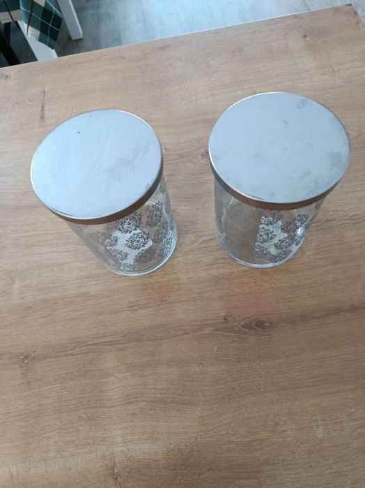 Pojemniki szklane PEPCO +karafka IKEA+słoik zakręcany