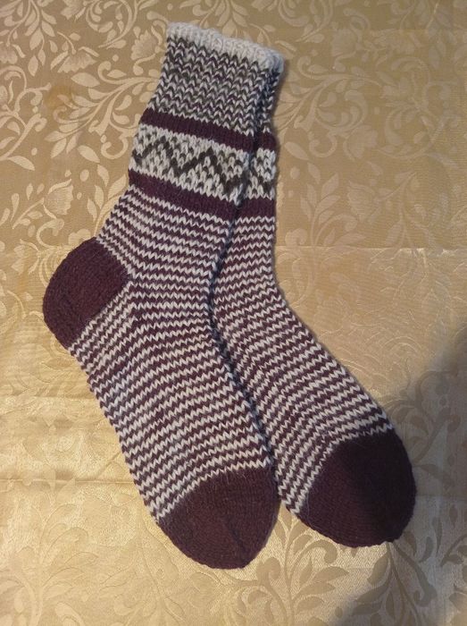 Носки шерстяные мужские (ручная работа)