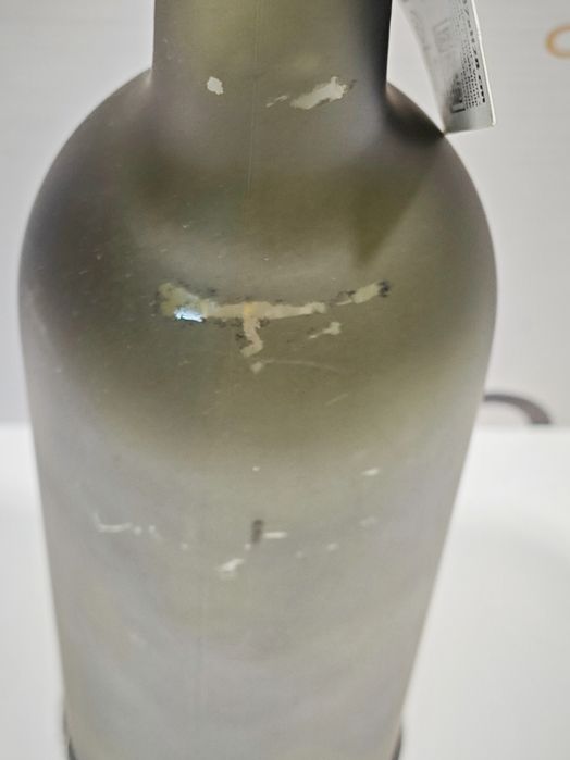 Matowa Butelka Ze Światłem Led 28 Cm Zielona