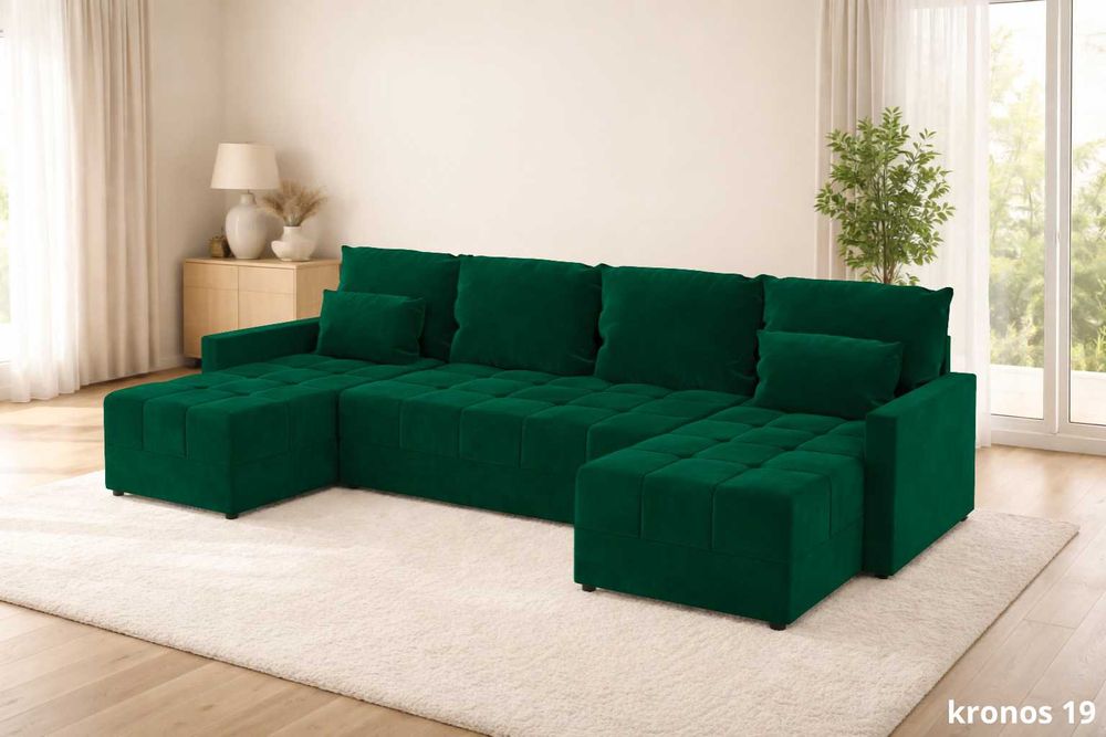 NOWY Narożnik Rogówka DOMINO U z funkcją spania KUPUJESZ U PRODUCENTA!