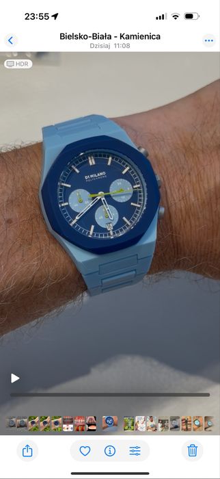 D1 MILANO Men's Blue Polycarbonate Watch Quartz. D1-PHBJ03