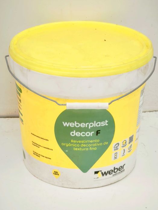 Weberplast decor, revestimento capoto, branco