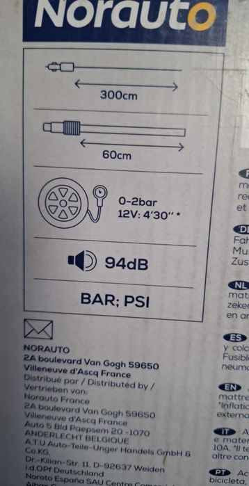 Pompka do pompowania kół 12V