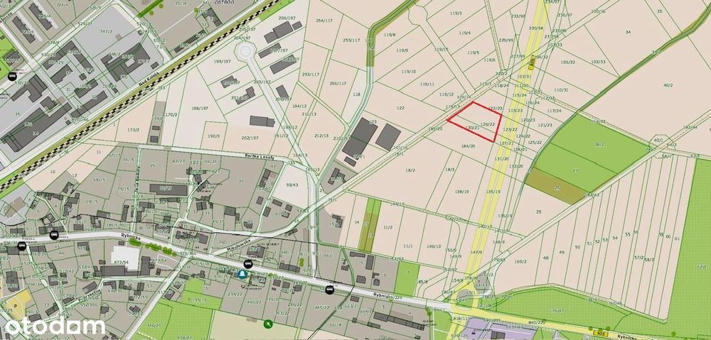 Teren inwestycyjny 3803 m² - Racibórz ul. Mikołowska - Widok 3