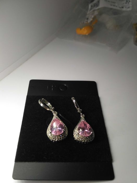 Серьги кристалы бижутерия