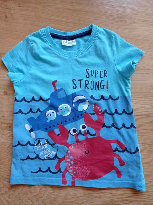 Bluzki z krótkim rękawem 86/92 4 szt (w tym 1 polo)