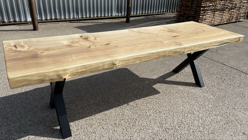 Stół, monolit topolowy 268x77/87