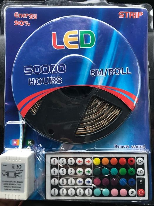 Fita Led 5 metros RGBW de ALTA QUALIDADE!!! C/Comando!!