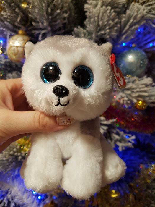 Ty beanie boos глазастик хаски BUFF плюшевый 15 см