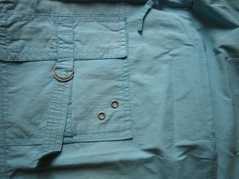 бріджі, штани, котон, з кишенями, легкі, голуб. колір, ідеал. стан