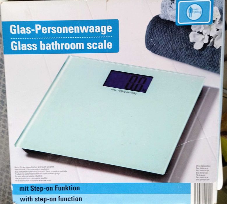 Waga łazienkowa, elektroniczna NOWA z bateriami