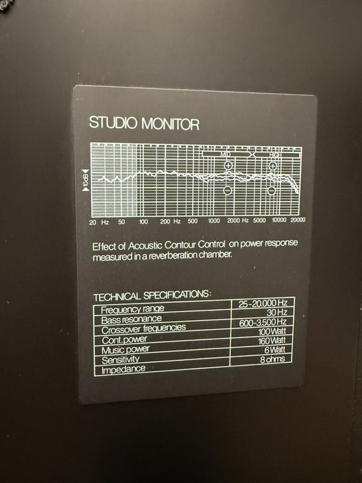 Kolumny Tandberg studio monitor ! Super stan Oryginal Najwyzszy model