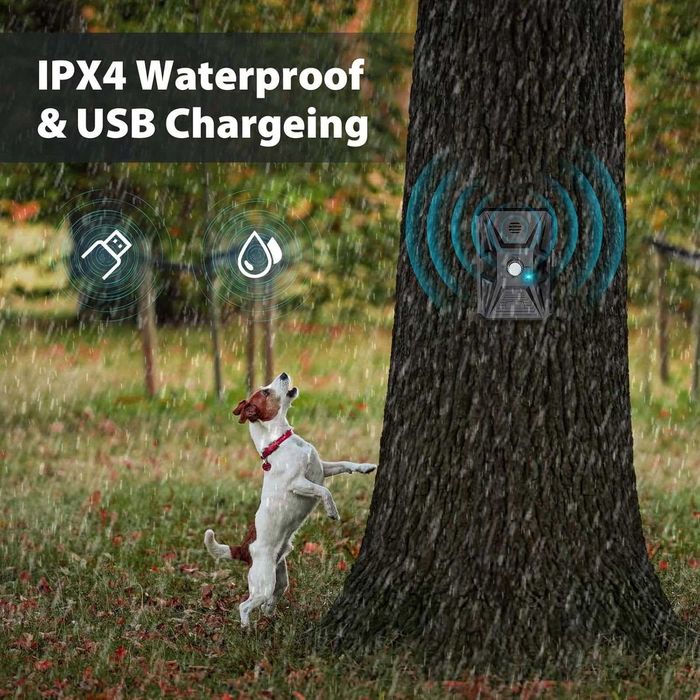 Ultradźwiękowe urządzenie antyszczekowe dla psa IPX4 USB 764