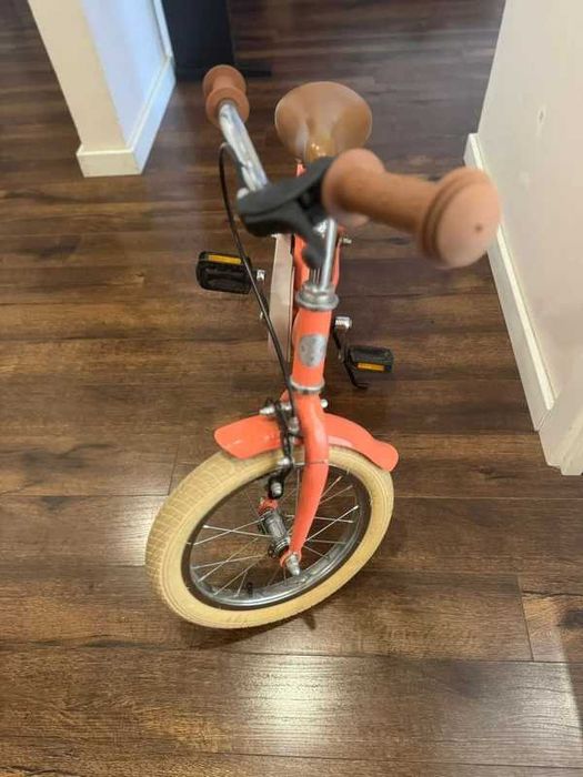 Bicicleta infantil Stoy - Cor Peach 14" - 4/5 anos