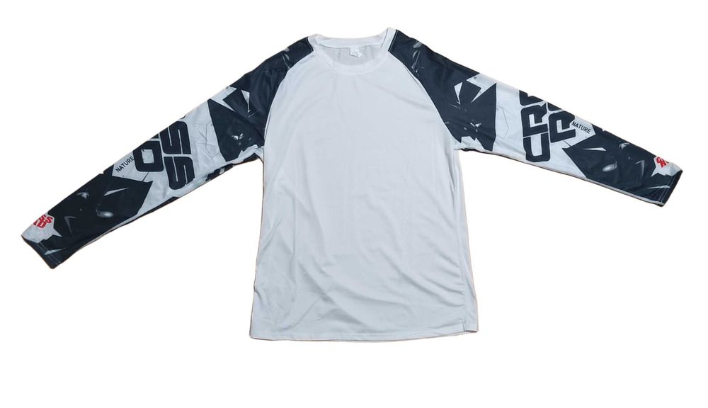 Męski komplet sportowy kompresyjny longsleeve i legginsy L