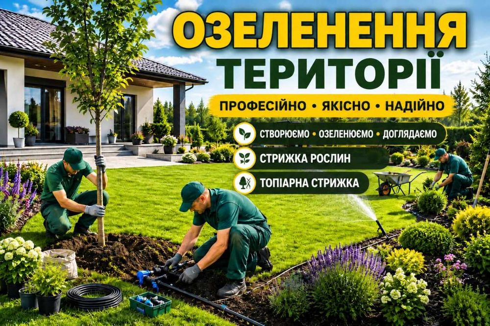 Озеленення | Топіарна стрижка | Садівник | Професійно