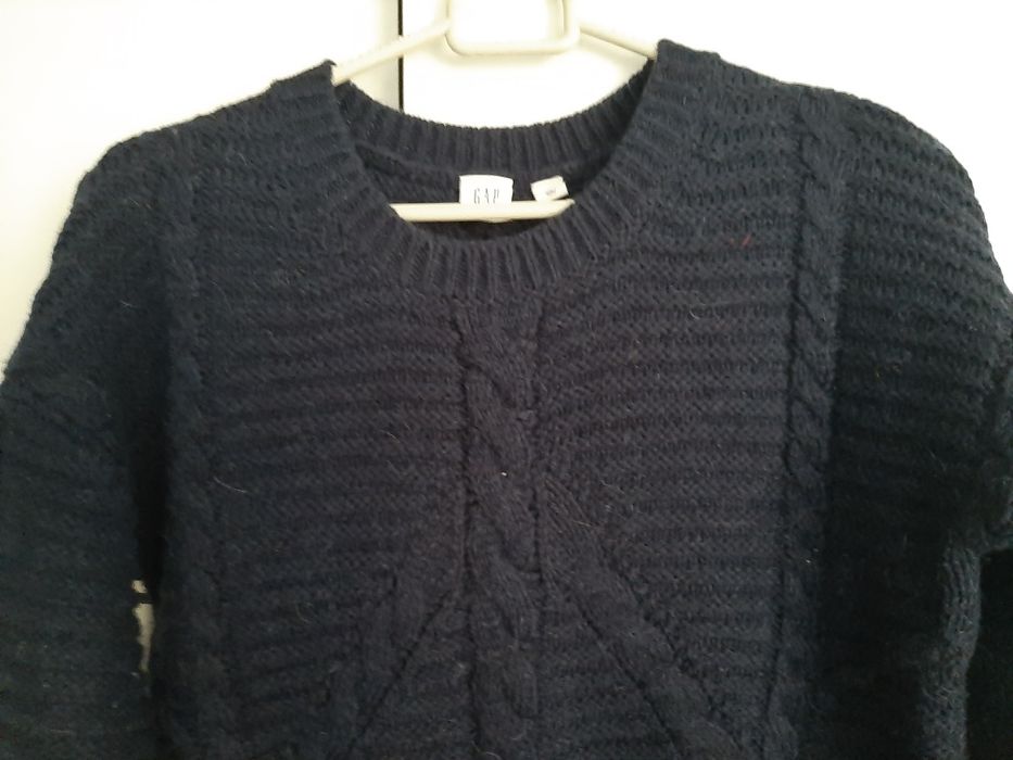 Granatowy sweter GAP sukienka tunika stan idealny xs/s