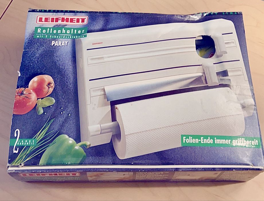 Suporte rolo papel, pelicula aderente e papel aluminio LEIFHEIT