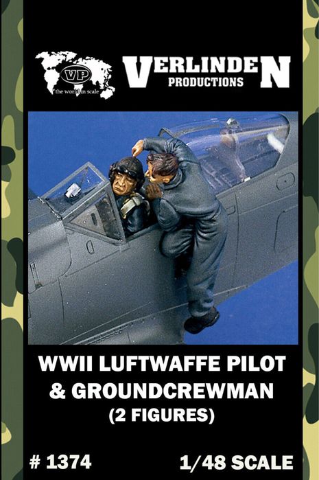 Verlinden 1374 WWII Luftwaffe Pilots & Crewman - NOVO