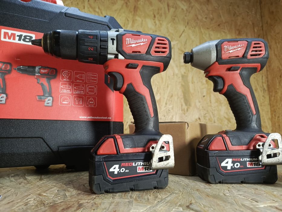 Komplet udarowy Milwaukee m18 wkrętarka zakrętarka