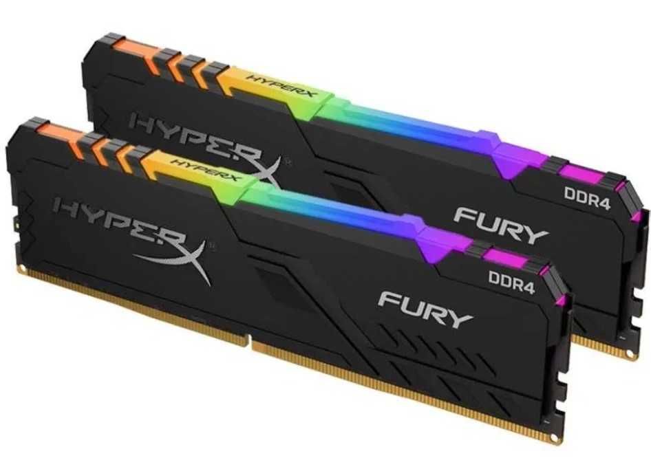 пам'ять DDR4 64GB (2x32GB) 3200MHz CL16 Kigston FURY Beast RGB.TradeIN