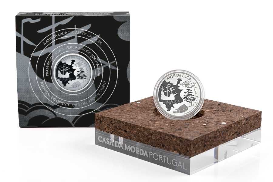 5 Euros 2021 Estojo Prata Proof Arte da Laca