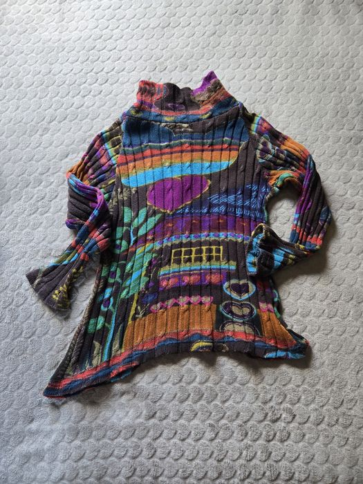 Camisola vintage padrão abstrato