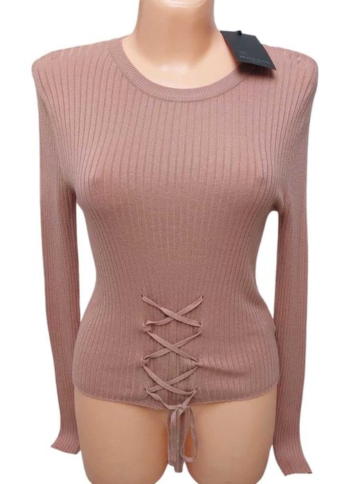 Morelowy sweter z wiskozy BRAVE SOUL, R. L