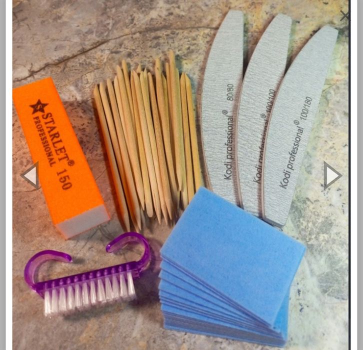 Набір для манікюру та педикюру з лампою, фрезером, гель лаком Kodi