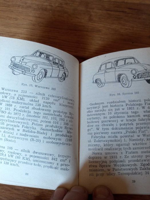Książka"Motoryzacja- Syrena, Warszawa, Fiat 126p,125p,127,131,Polonez,