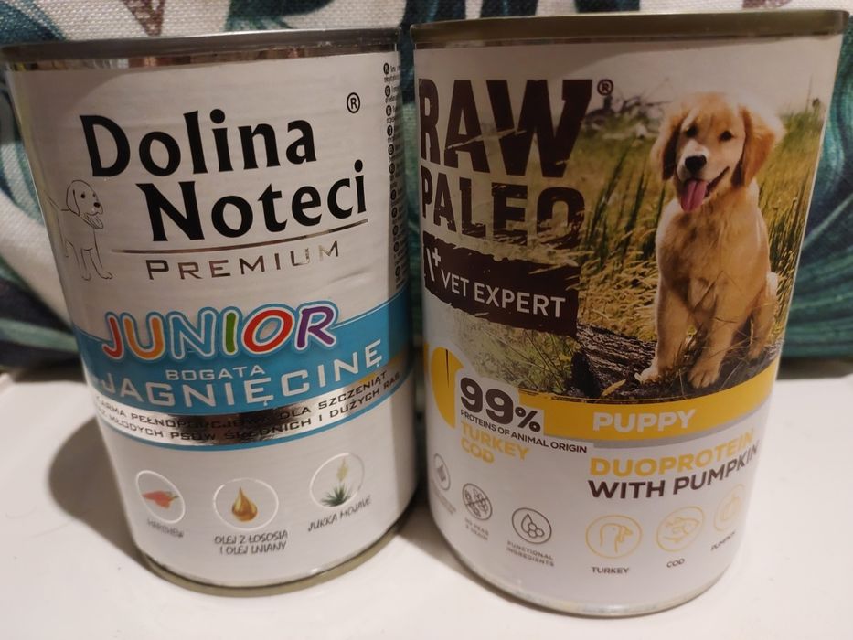 2 puszki dla szczeniaka 400g - RAW Paleo i Dolina Noteci