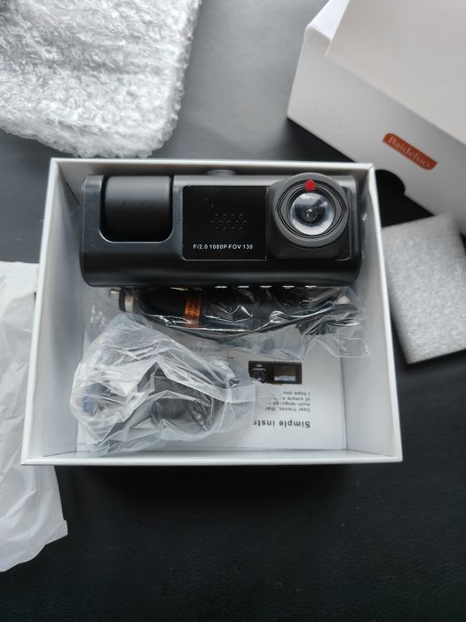 Видеорегистратор автомобильный  HD DVR, с двумя камерами