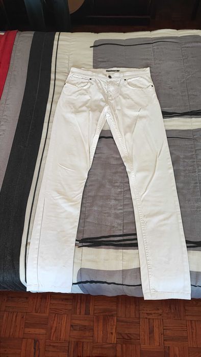 Calças Pull and Bear Skinny Brancas