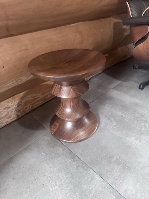 Vitra lounge  chair + ottoman fotel  walnut