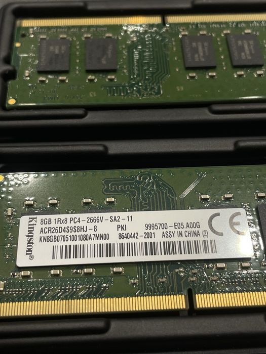 16gb 8x2 ddr4 2667 kingston so-dimm