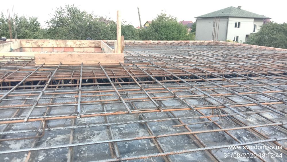 Заливка армированных железобетонных перекрытий и каркасных зданий