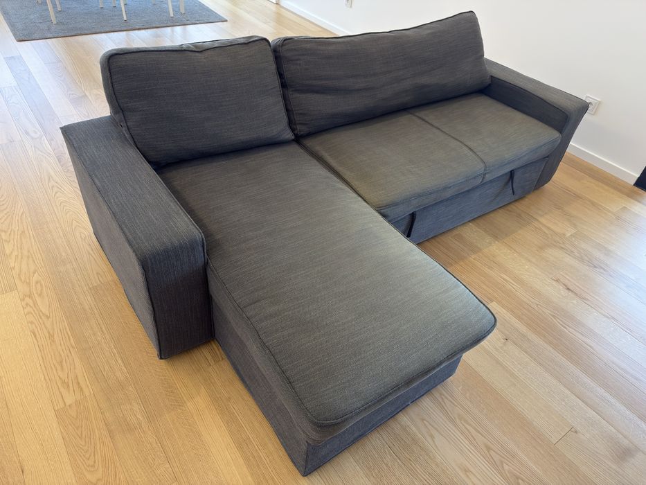 Sofá-cama com Chaise Longue para 3/4 pessoas