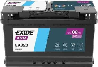 Akumulator EXIDE 82ah 800a AGM EK820   ul. Wyzwolenia 3A