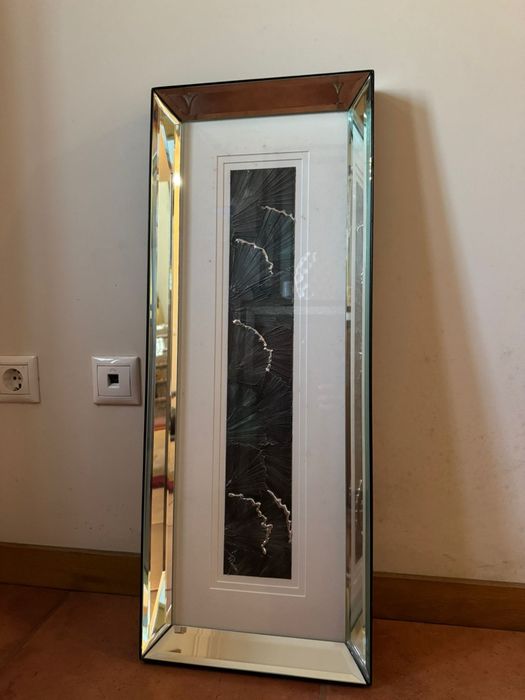 Conjunto de quadros pintado a mão NOVO com folha de prata