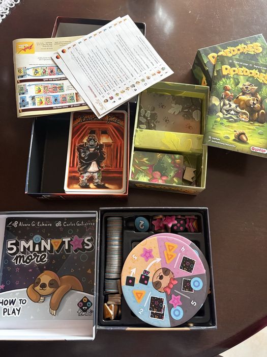 Conjunto de 3 Jogos de Tabuleiro