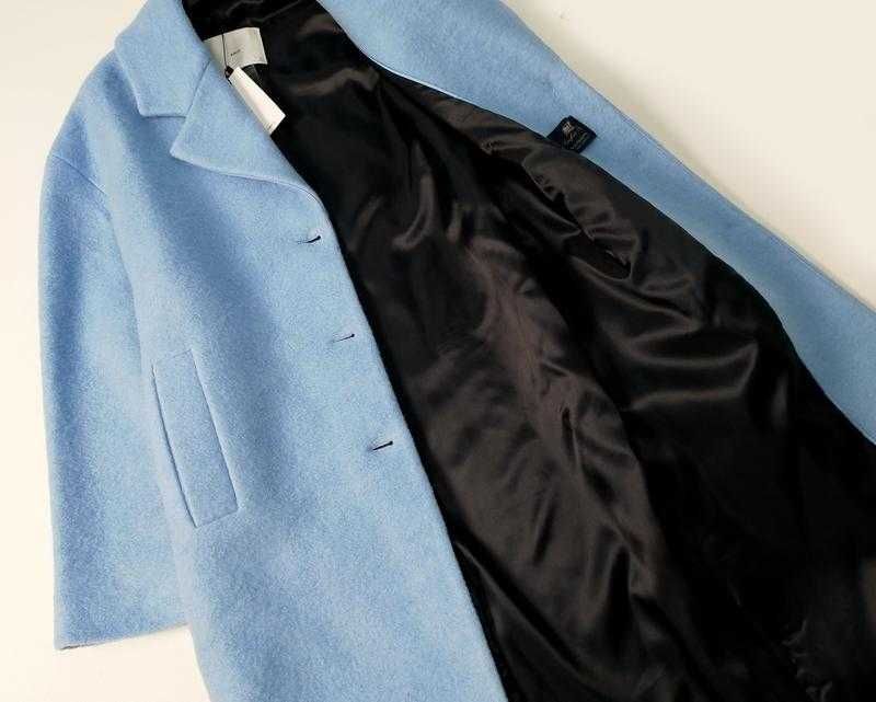 Новое шерстяное пальто оверсайз шерсть Мango премиум