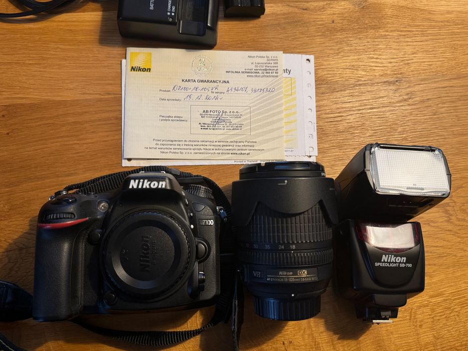 Nikon 7100 + Speedlight SB-700 -Zestaw- 6200 zdjęć Jak nowy!