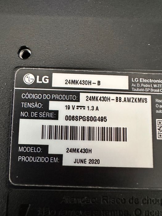 Monitor LG 24 polegadas