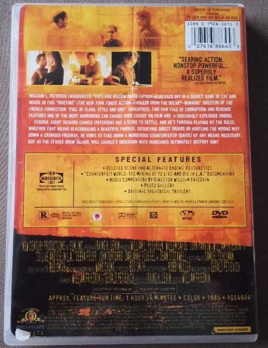 "Żyć i umrzeć w L.A." DVD USA bez PL