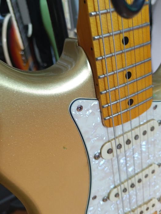 Squier CV 50s 60th Anniversary (Aztec Gold) - Gilmour Mod