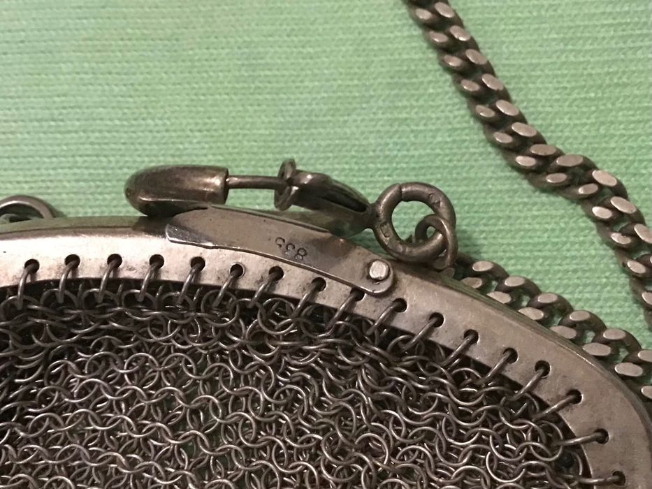 Bolsa de moedas em prata 835 kL