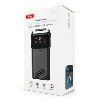 Універсальна мобільна батарея XO PR285 PD20W+QC22.5W Four Cables + Lighting 30000mAh