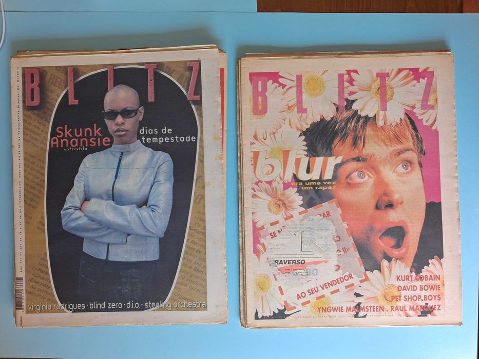 Grande lote de 37 jornais BLITZ antigos.  Preço do lote 40EUR